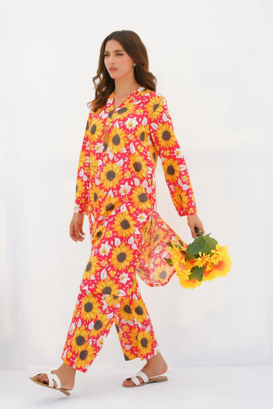 Dhaga Women Pret Printed 2 Piece Lawn Matching Separate FW24DSP0032 - Summer Collection