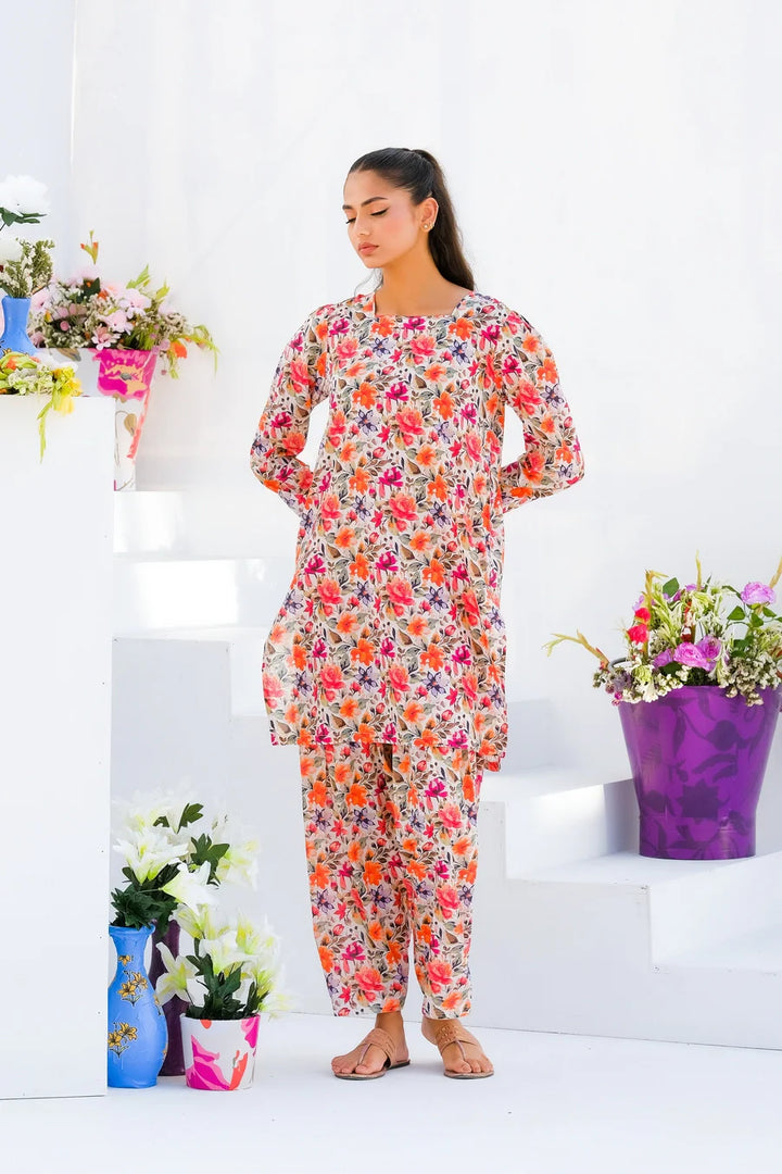 Dhaga Women Pret Printed 2 Piece Lawn Matching Separate FW24DSP0021 - Summer Collection