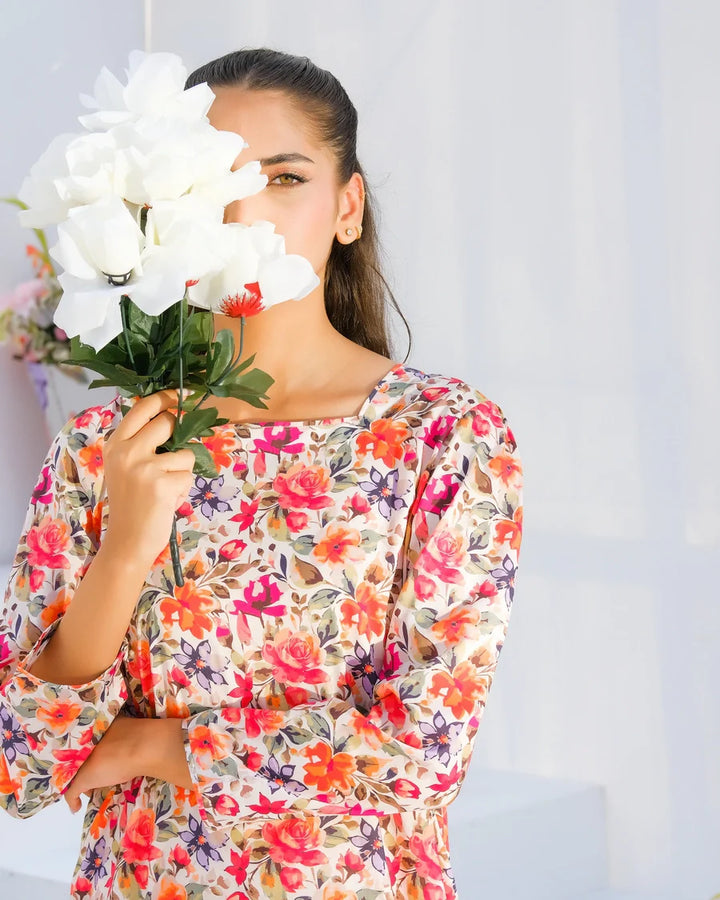 Dhaga Women Pret Printed 2 Piece Lawn Matching Separate FW24DSP0021 - Summer Collection