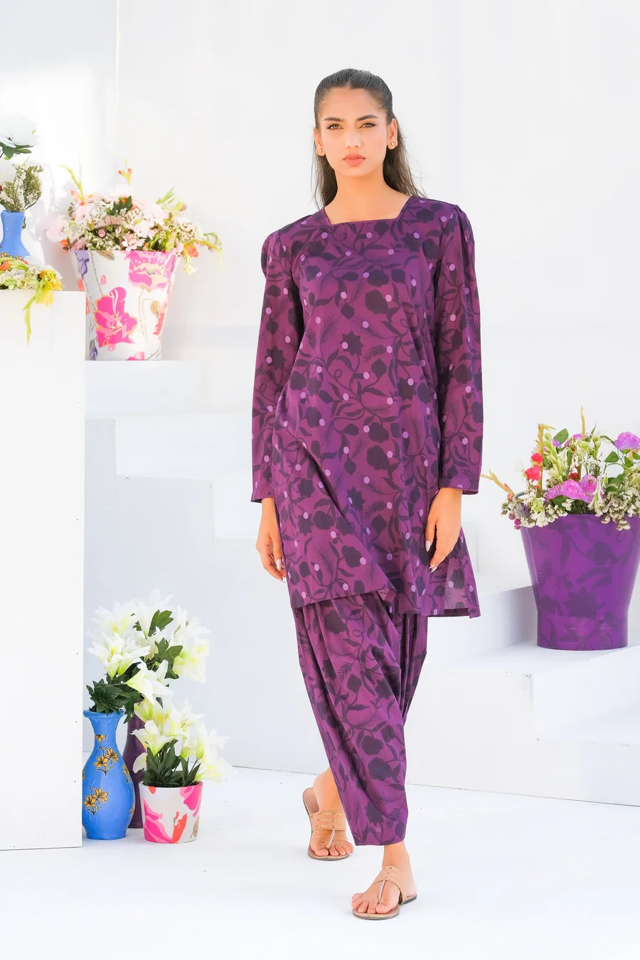 Dhaga Women Pret Printed 2 Piece Lawn Matching Separate FW24DSP0025 - Summer Collection