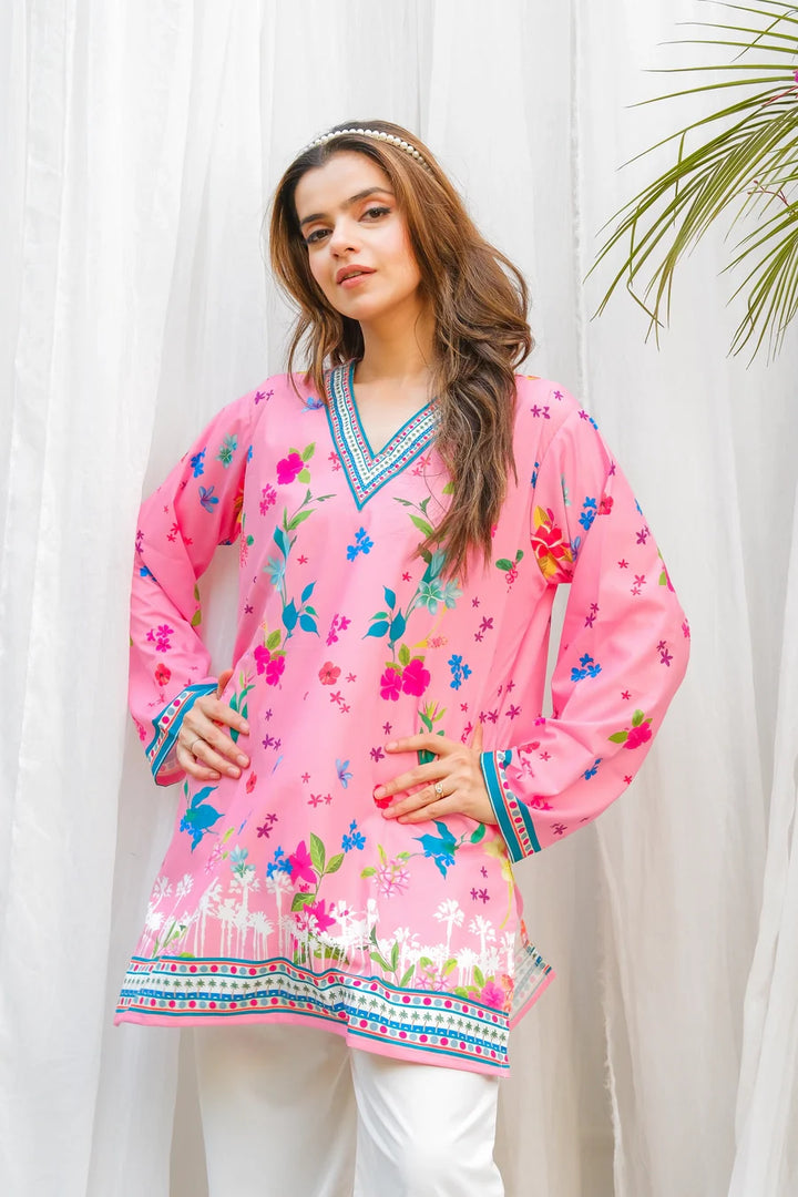 Dhaga Women Pret Printed 2 Piece Soft Crepe Bloom SS24DSP202 - Summer Collection