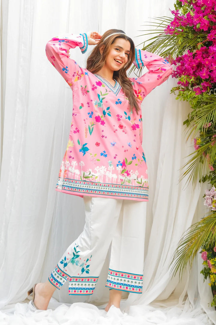 Dhaga Women Pret Printed 2 Piece Soft Crepe Bloom SS24DSP202 - Summer Collection