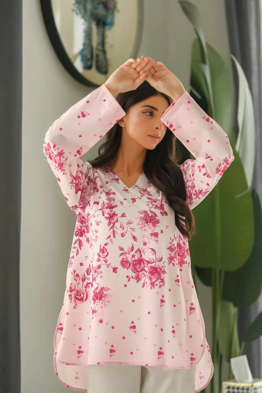 Dhaga Women Pret Printed 2 Piece Soft Crepe Ruby SS24DSP206 - Summer Collection