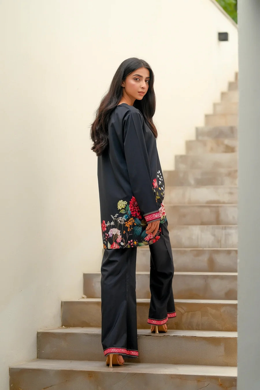 Dhaga Women Pret Printed 2 Piece Soft Crepe Dhalia SS24DSP203 - Summer Collection