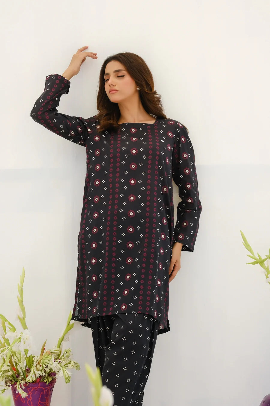 Dhaga Women Pret Printed 2 Piece Lawn Matching Separate FW24DSP0022 - Summer Collection