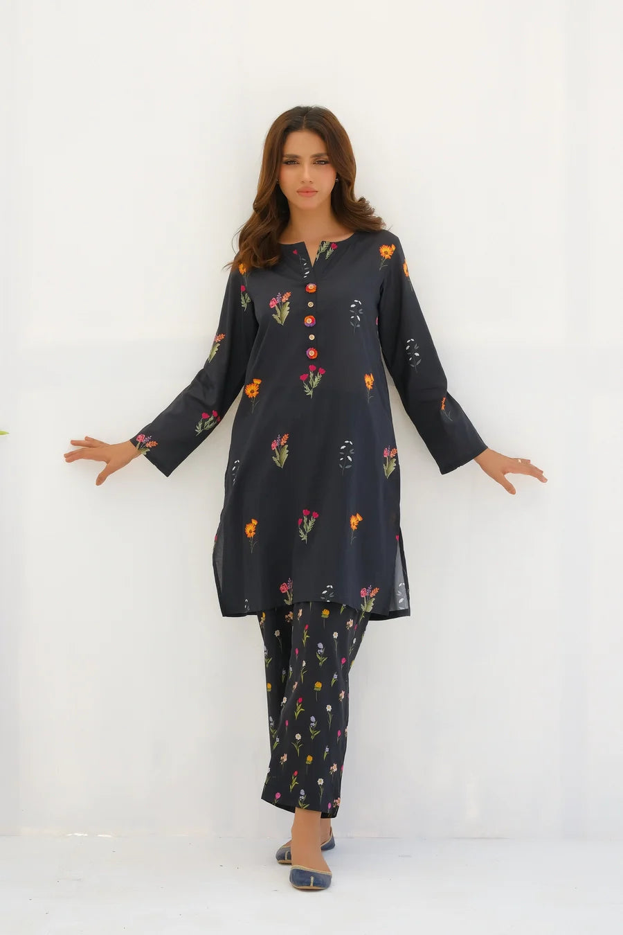 Dhaga Women Pret Printed 2 Piece Lawn Matching Separate FW24DSP0010 - Summer Collection