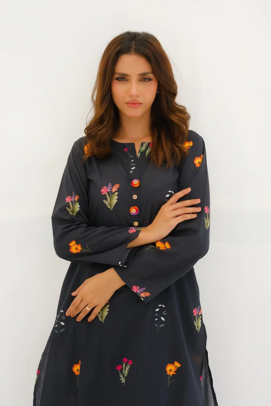 Dhaga Women Pret Printed 2 Piece Lawn Matching Separate FW24DSP0010 - Summer Collection