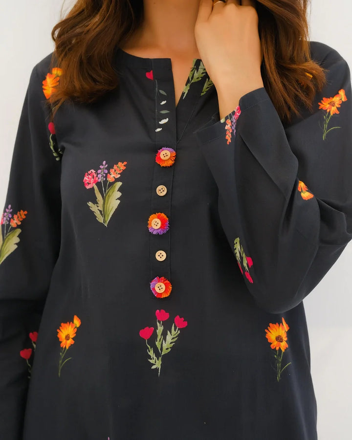 Dhaga Women Pret Printed 2 Piece Lawn Matching Separate FW24DSP0010 - Summer Collection