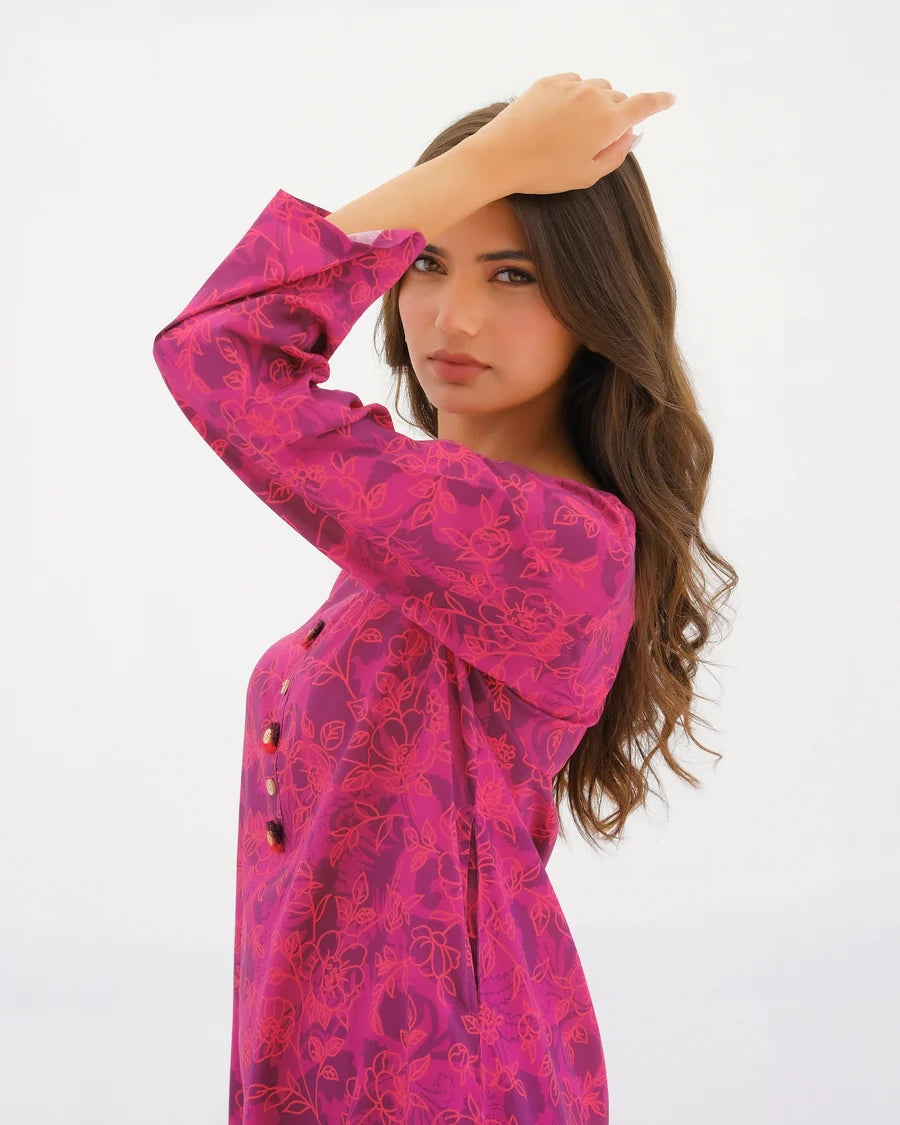 Dhaga Women Pret Printed 2 Piece Lawn Matching Separate FW24DSP0011 - Summer Collection