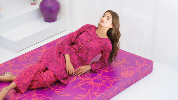 Dhaga Women Pret Printed 2 Piece Lawn Matching Separate FW24DSP0011 - Summer Collection