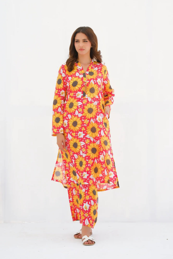 Dhaga Women Pret Printed 2 Piece Lawn Matching Separate FW24DSP0032 - Summer Collection