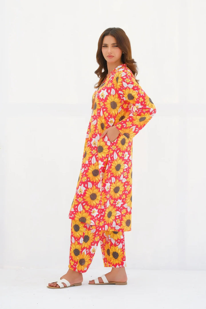 Dhaga Women Pret Printed 2 Piece Lawn Matching Separate FW24DSP0032 - Summer Collection