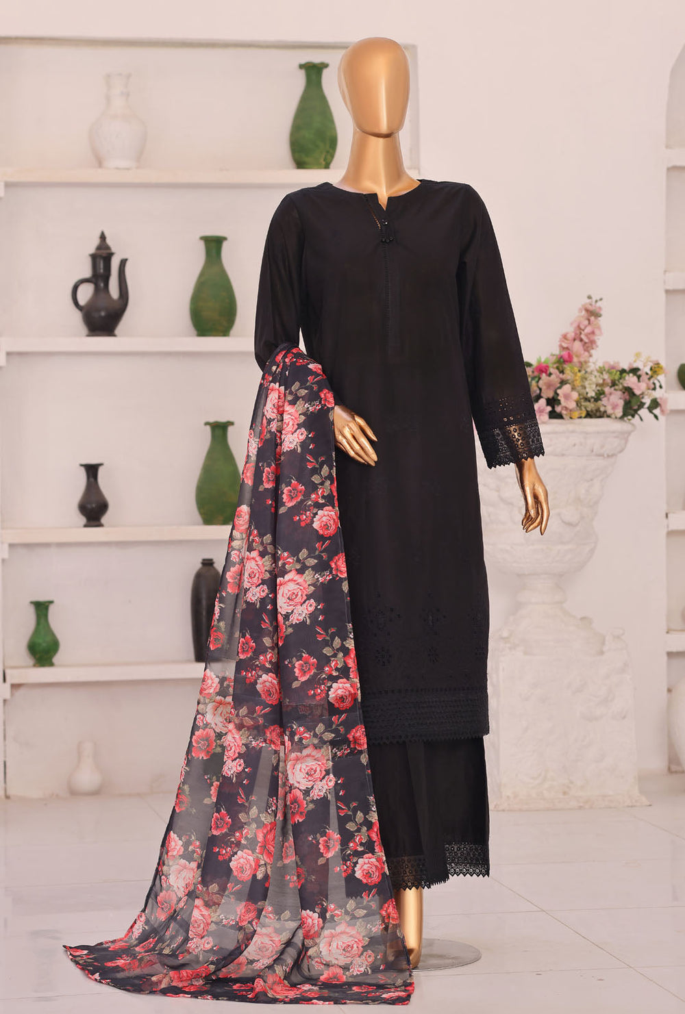 Floral Vibes by HZ Textiles Unstitched Embroidered Lawn 3 Piece Suit FVE - 03 Festive Collection