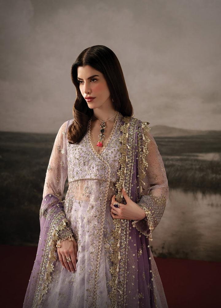 Aure by Afrozeh Unstitched Embroidered Organza 3 Piece Suit AF26UAW Monet FW01232 - Wedding Collection