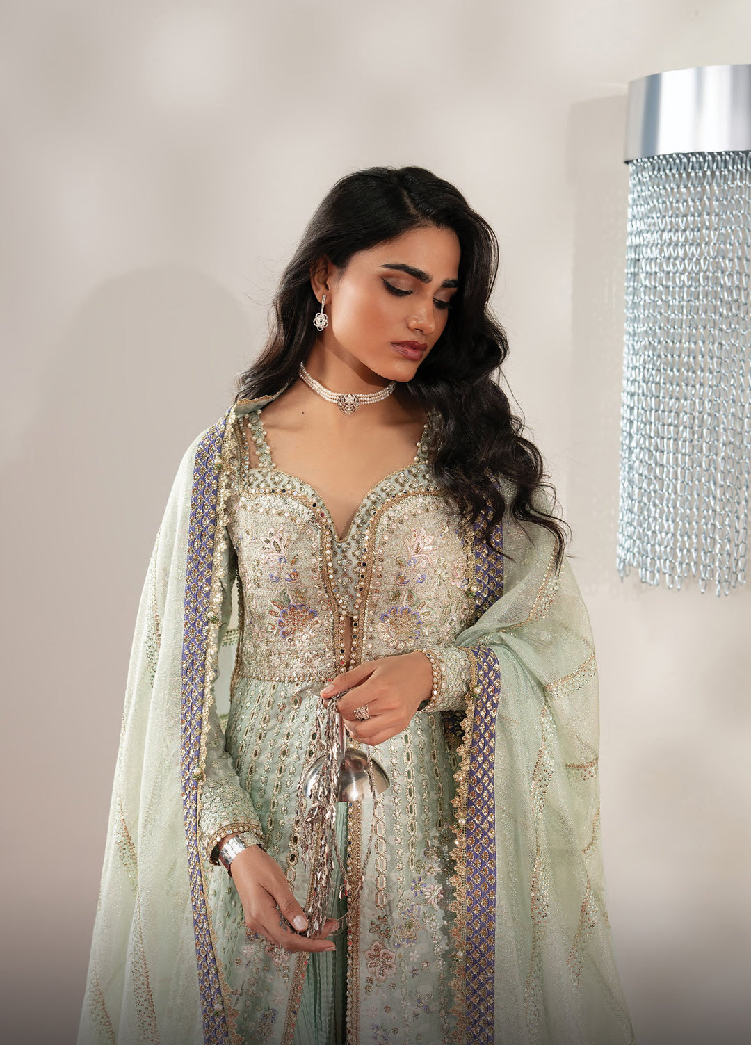 Aure by Afrozeh Unstitched Embroidered Jacquard 3 Piece Suit AF26UAW Marais FW01233 - Wedding Collection