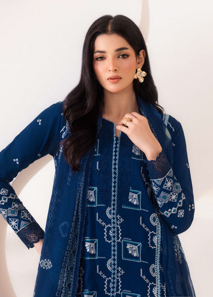 Intermix Zync by Florent Unstitched Embroidered Viscose 3 Piece Suit FL26UIZ FZ-1A - Casual Collection
