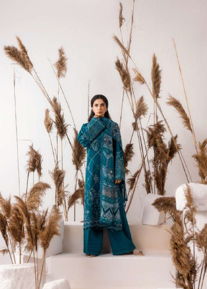 Intermix Zync by Florent Unstitched Embroidered Viscose 3 Piece Suit FL26UIZ FZ-2A - Casual Collection
