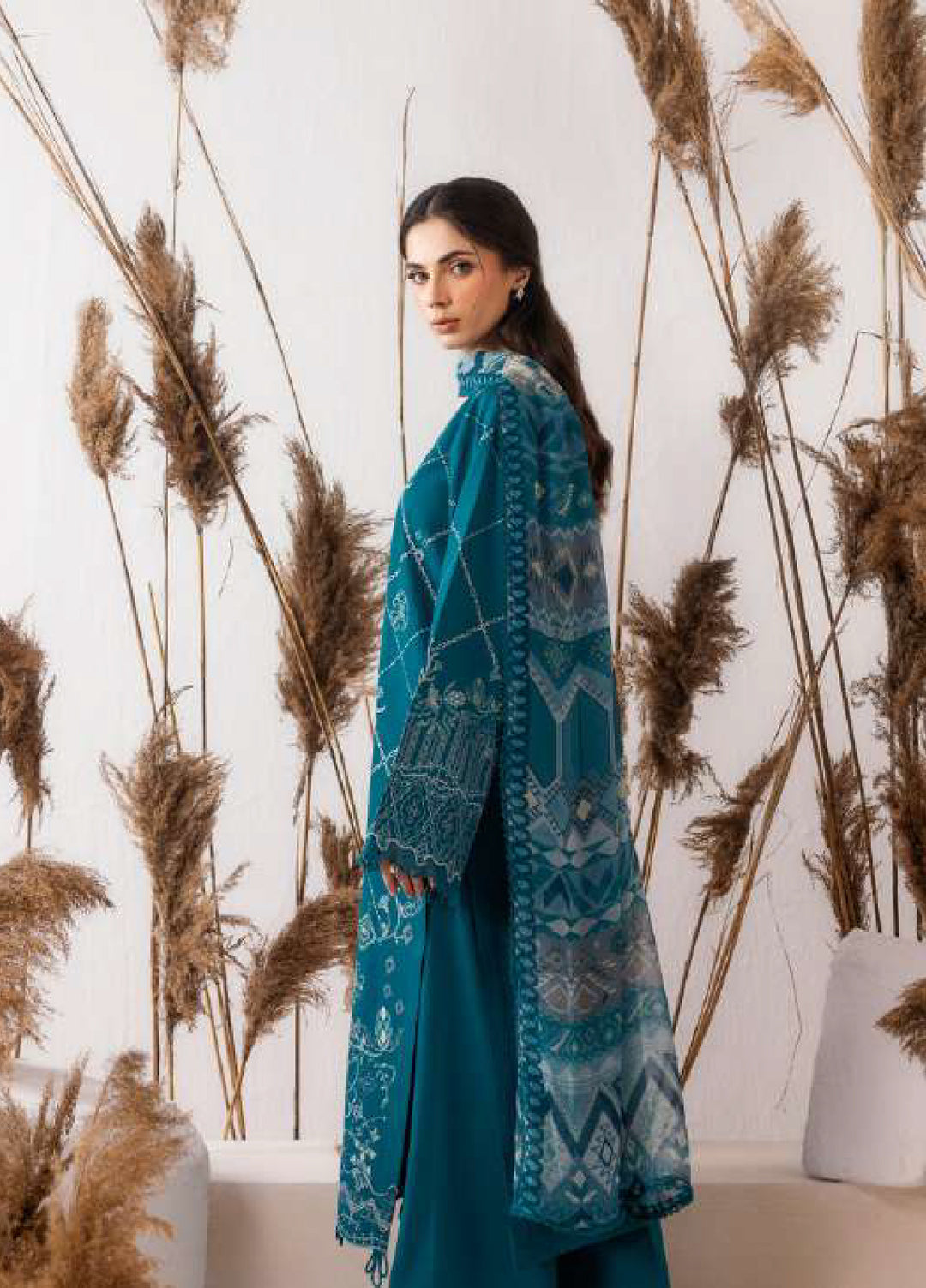 Intermix Zync by Florent Unstitched Embroidered Viscose 3 Piece Suit FL26UIZ FZ-2A - Casual Collection