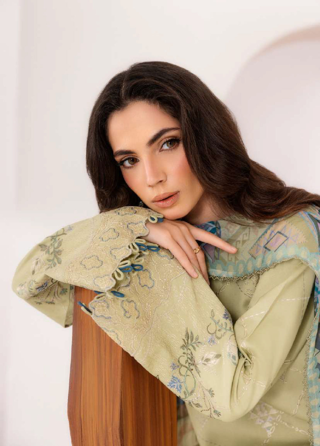 Intermix Zync by Florent Unstitched Embroidered Viscose 3 Piece Suit FL26UIZ FZ-2B - Casual Collection