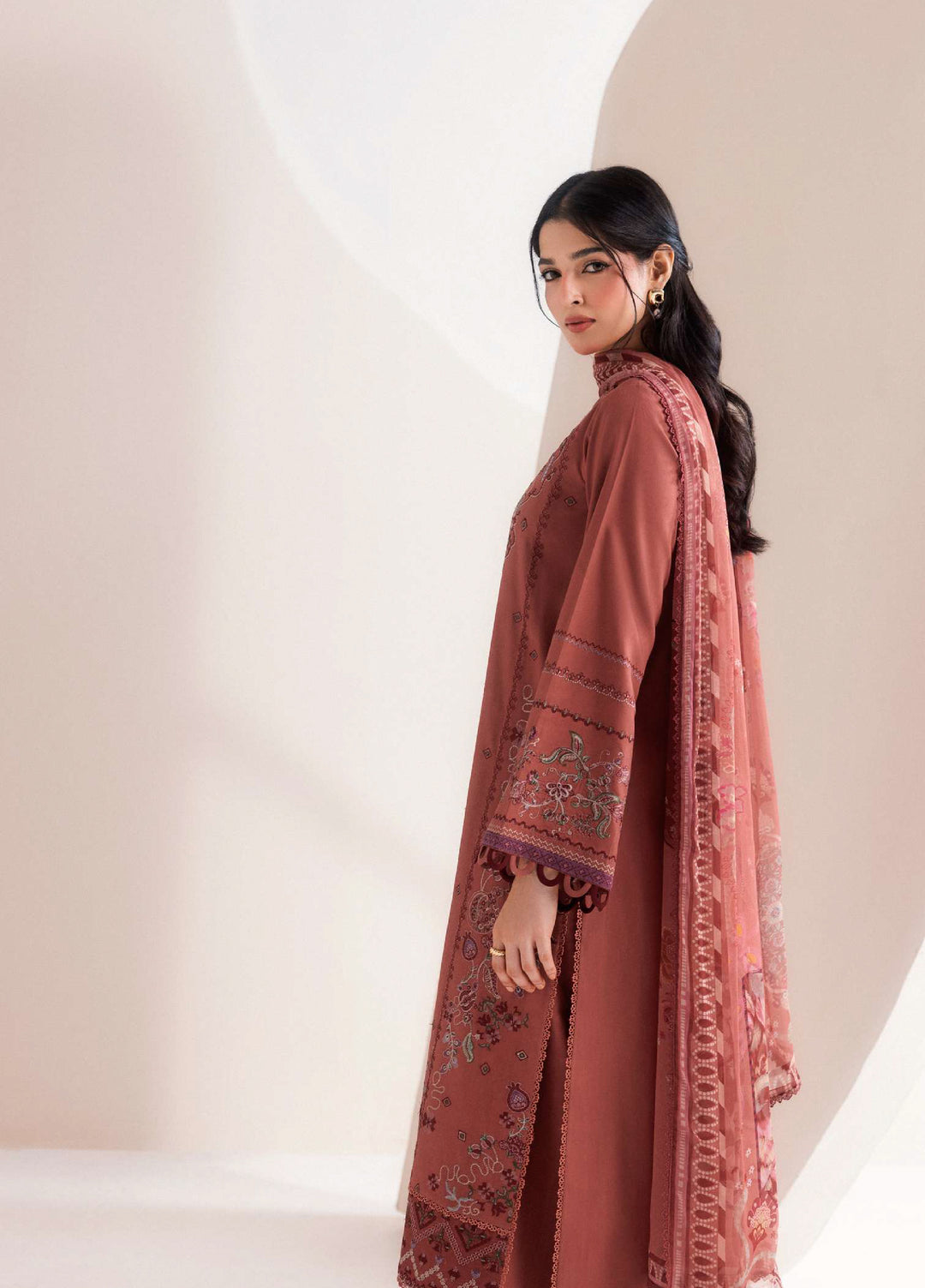 Intermix Zync by Florent Unstitched Embroidered Viscose 3 Piece Suit FL26UIZ FZ-6B - Casual Collection