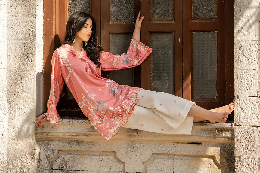 Dhaga Women Pret Printed Herringbone 2 Piece Suit Florence FW25DSE705 - Winter Collection