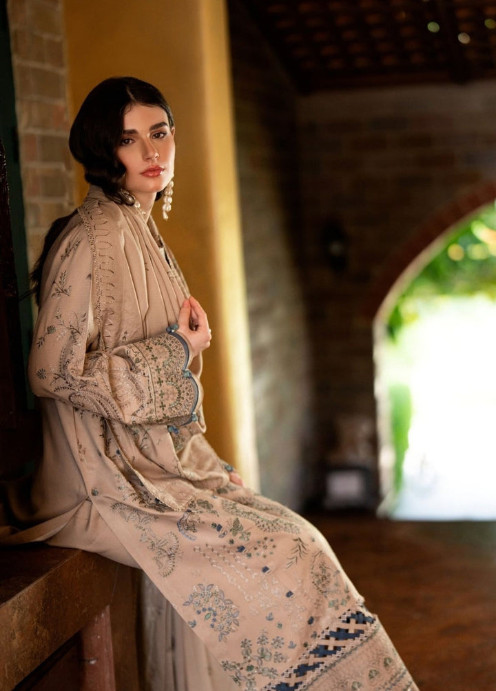 Serenity by Florent Unstitched Embroidered Dobby 3 Piece Suit FL26USF Aurea - Festive Collection
