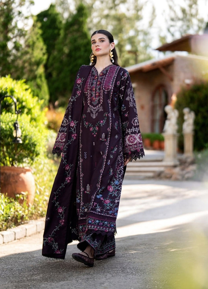 Serenity by Florent Unstitched Embroidered Dobby 3 Piece Suit FL26USF Zynah - Festive Collection