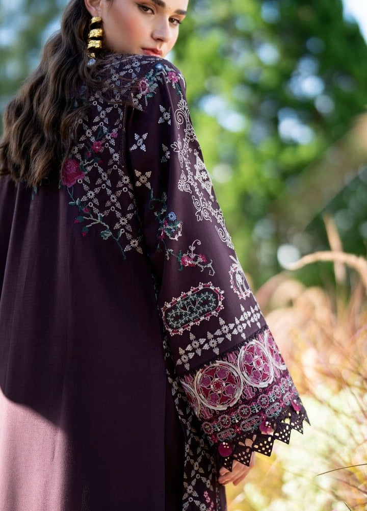 Serenity by Florent Unstitched Embroidered Dobby 3 Piece Suit FL26USF Zynah - Festive Collection