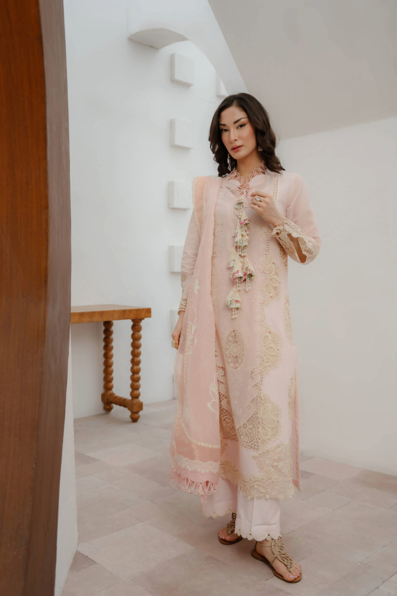 Manara by Maria Embroidered Chiffon 3 Piece Suit FREESIA - Festive Collection
