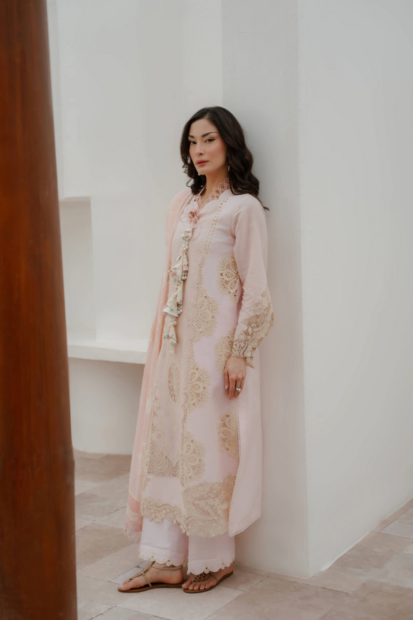 Manara by Maria Embroidered Chiffon 3 Piece Suit FREESIA - Festive Collection