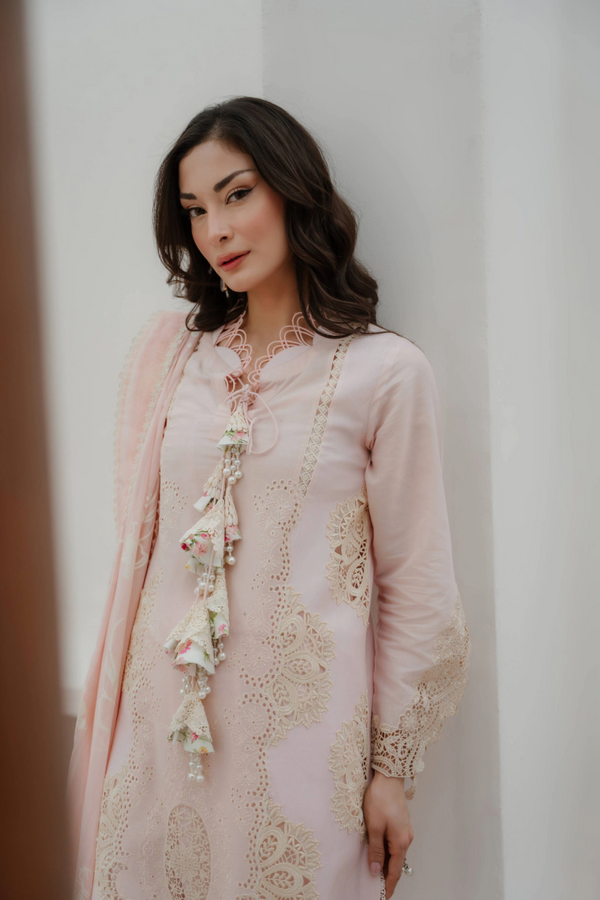 Manara by Maria Embroidered Chiffon 3 Piece Suit FREESIA - Festive Collection