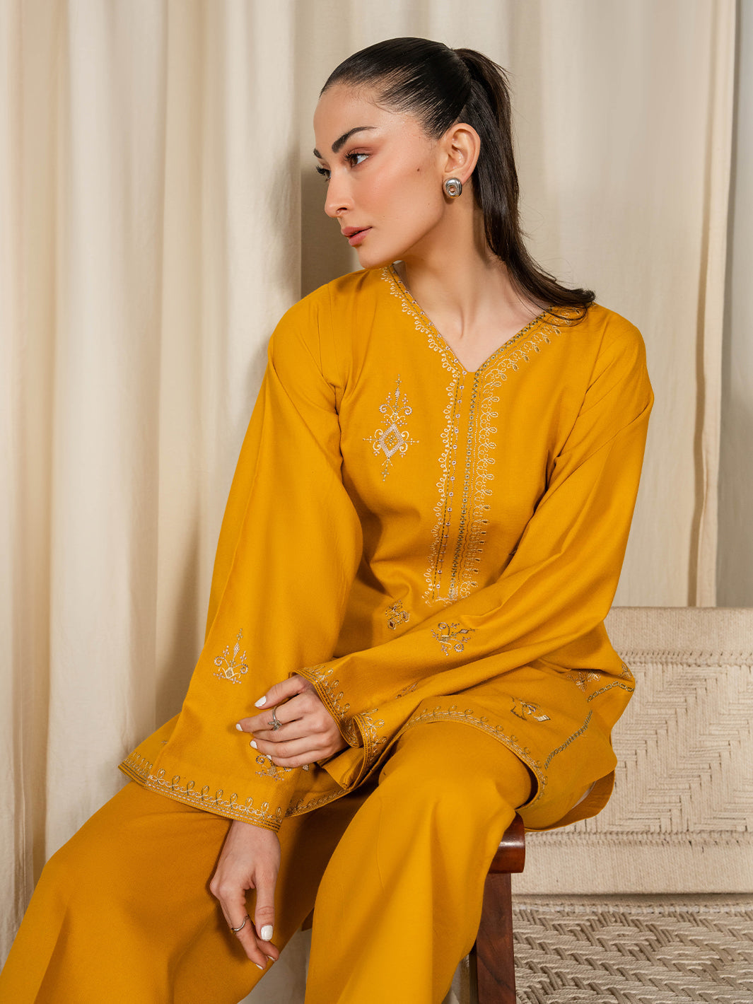 Izel Women Pret Embroidered Karandi 2 Piece Suit Freya - Summer Collection