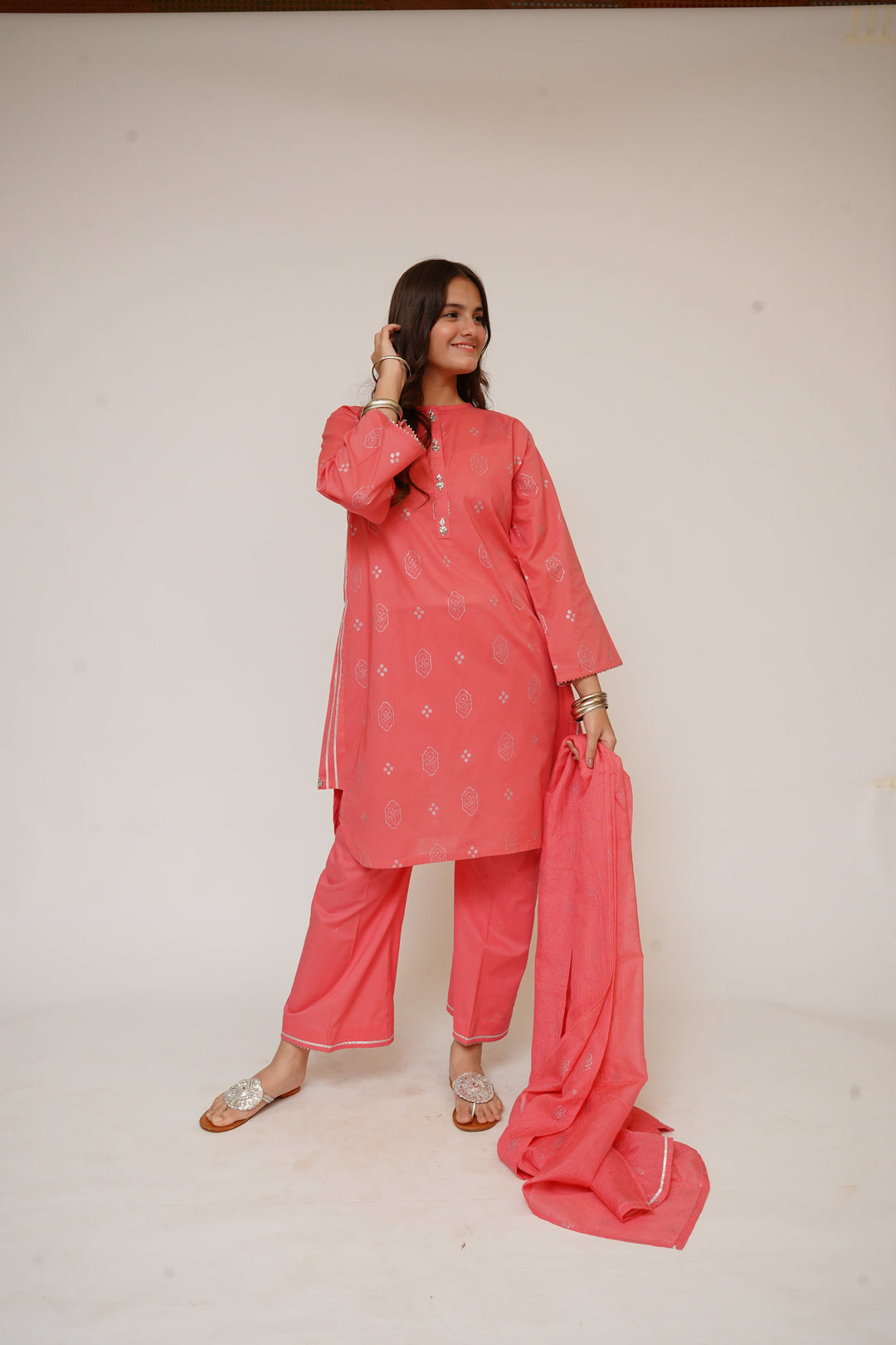 Senorita Girls RTW Solids Cotton 3 Piece Suit GBD-03441 Eid Collection