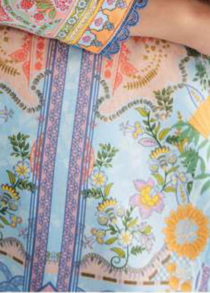 Aira by Gulaal Unstitched Printed Silk 3 Piece Suit GL26USA Misty GS-10 - Festive Collection