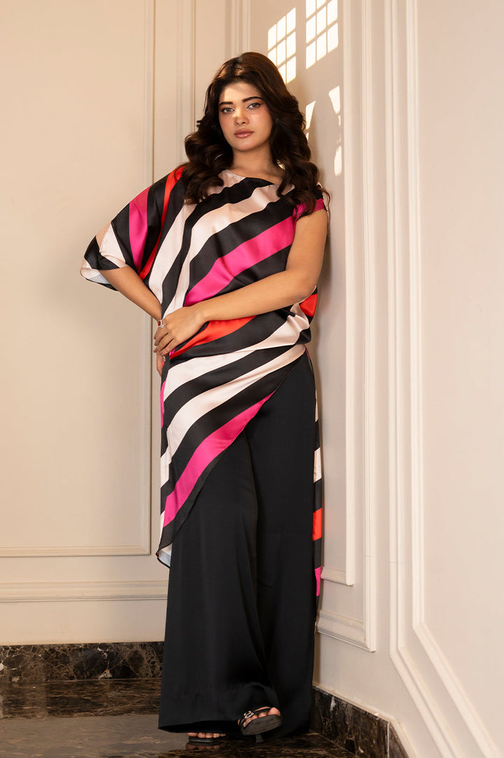 Liyaana From Nizka By Nida Rehan RTW Solids Butter Silk 2 Piece Suit Silken Elegance - Casual Collection