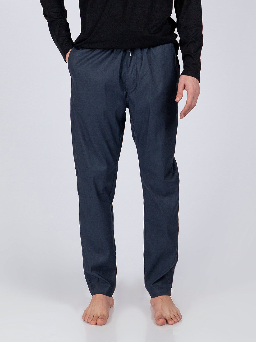 Brumano Mens Trouser RTW Solids Cotton Greyish Blue Super Soft Casual Collection