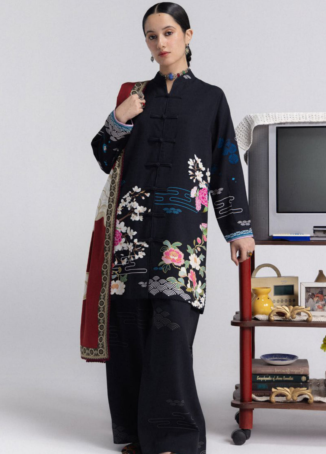 Coco by Zara Shahjahan Unstitched Printed Linen 3 Piece Suit CZ26UPL Hana 2A - Casual Collection