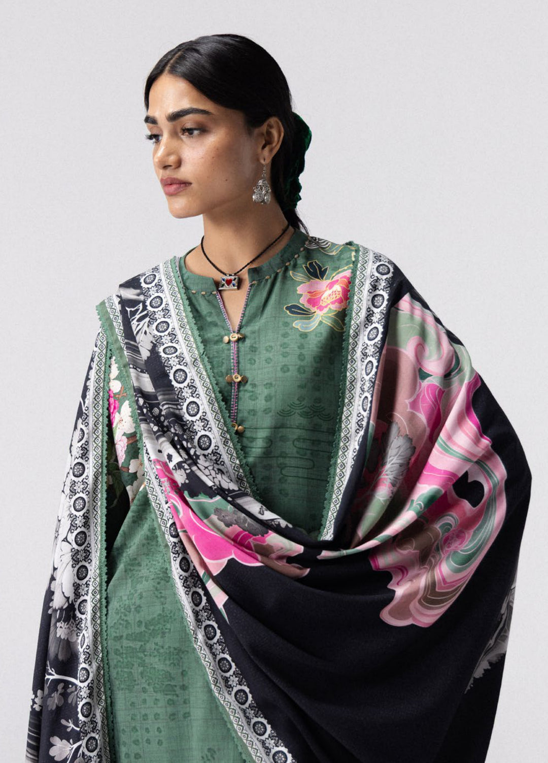 Coco by Zara Shahjahan Unstitched Printed Linen 3 Piece Suit CZ26UPL Hana 2B - Casual Collection