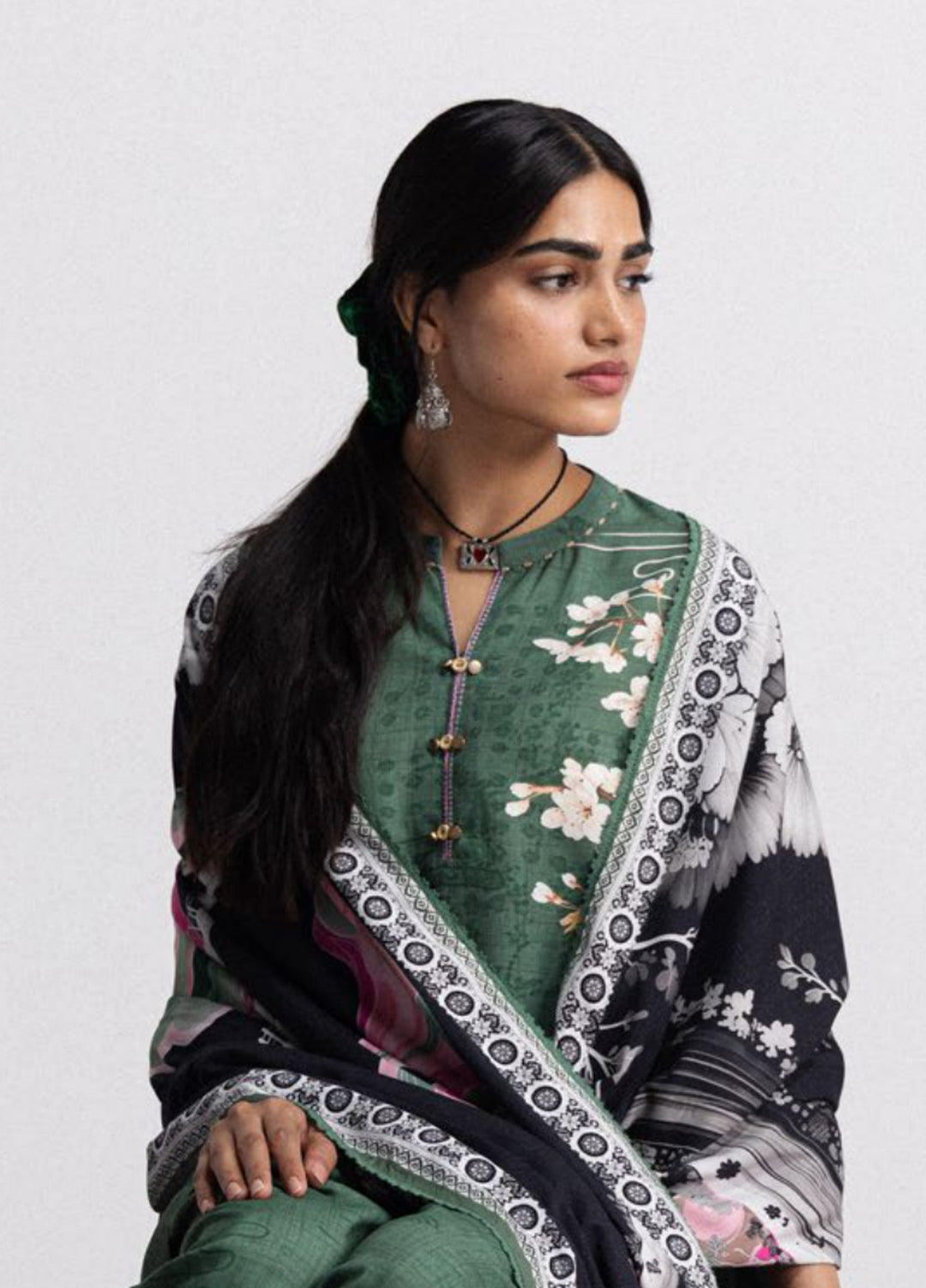 Coco by Zara Shahjahan Unstitched Printed Linen 3 Piece Suit CZ26UPL Hana 2B - Casual Collection