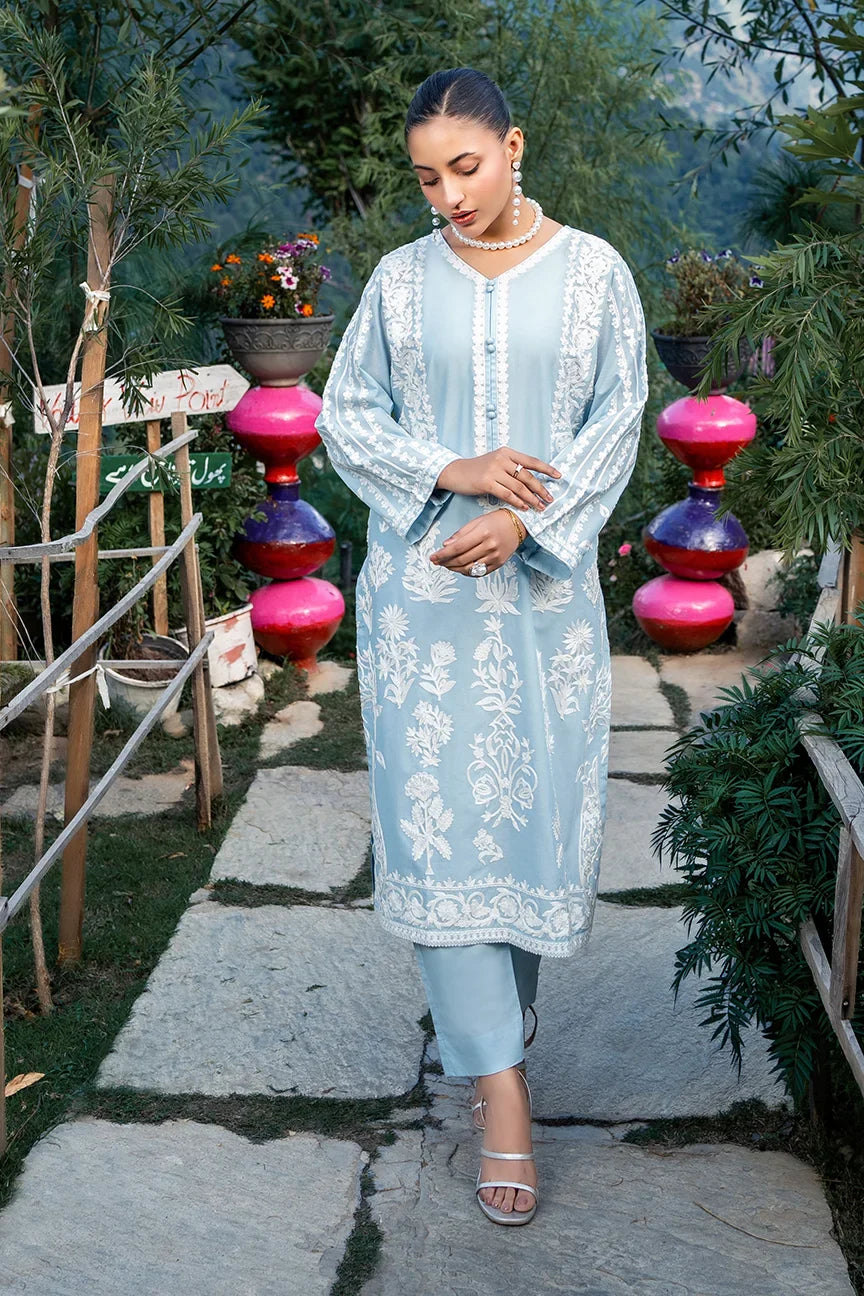 Dhaga Women Pret Embroidered 2 Piece cotton Fleur SS25DSE122 - Summer Collection