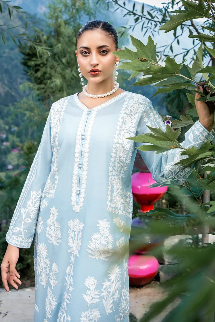 Dhaga Women Pret Embroidered 2 Piece cotton Fleur SS25DSE122 - Summer Collection