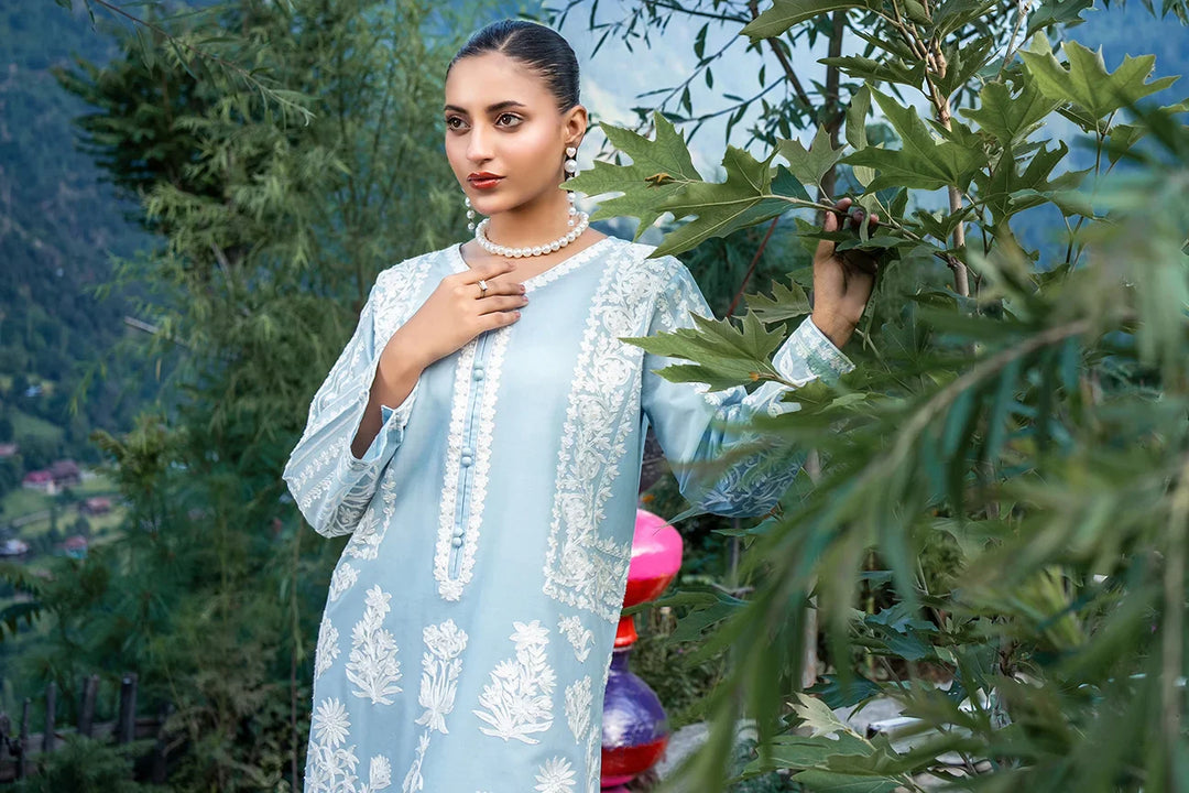 Dhaga Women Pret Embroidered 2 Piece cotton Fleur SS25DSE122 - Summer Collection