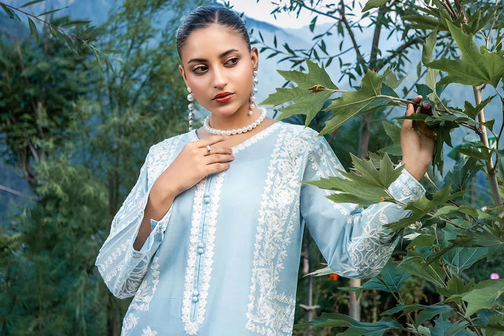 Dhaga Women Pret Embroidered 2 Piece cotton Fleur SS25DSE122 - Summer Collection