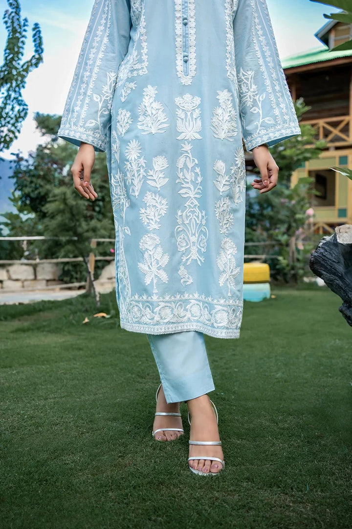 Dhaga Women Pret Embroidered 2 Piece cotton Fleur SS25DSE122 - Summer Collection