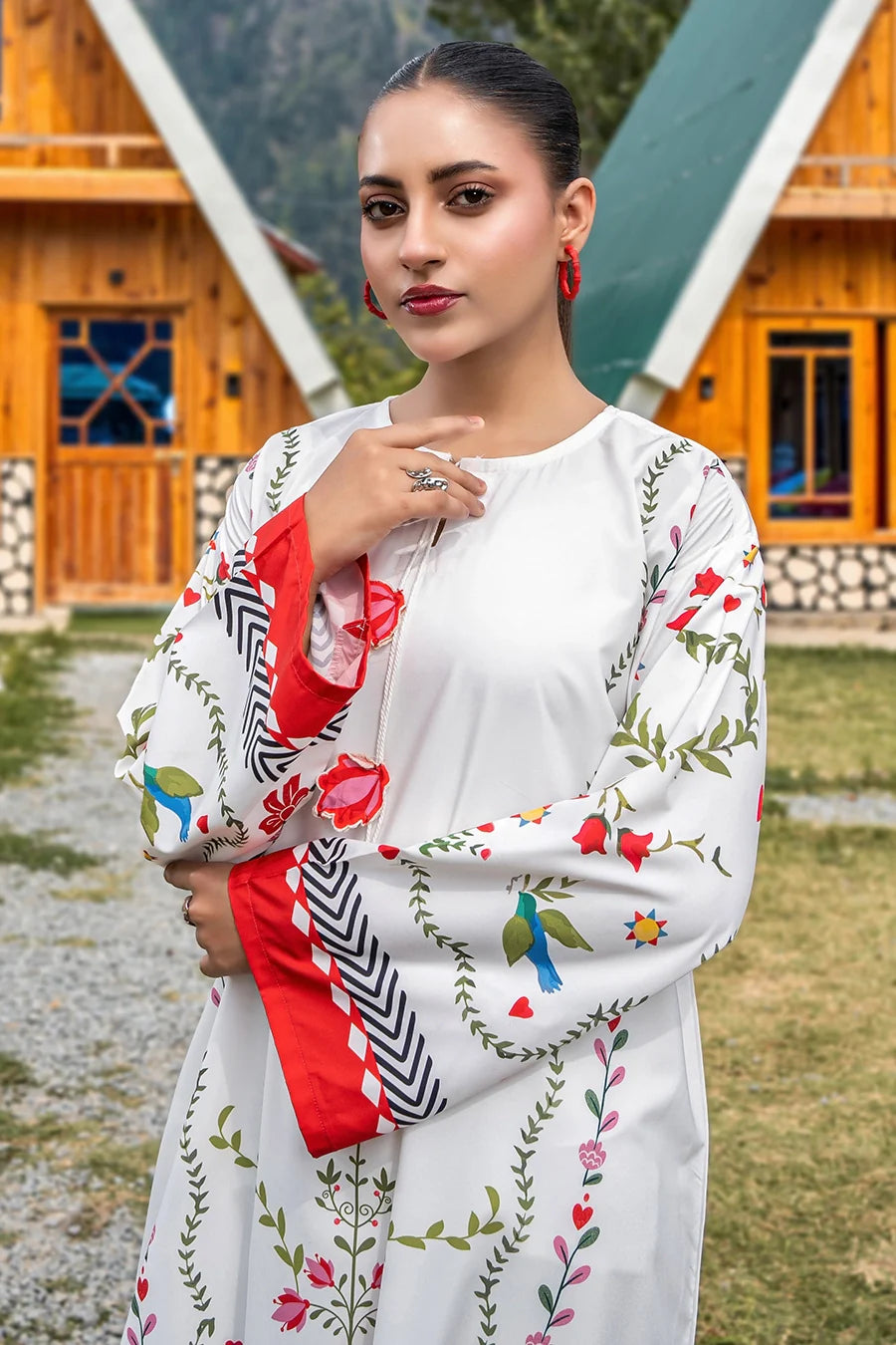 Dhaga Women Pret Printed 1 Piece Soft Crepe LENNOX SS25DSP298 - Summer Collection