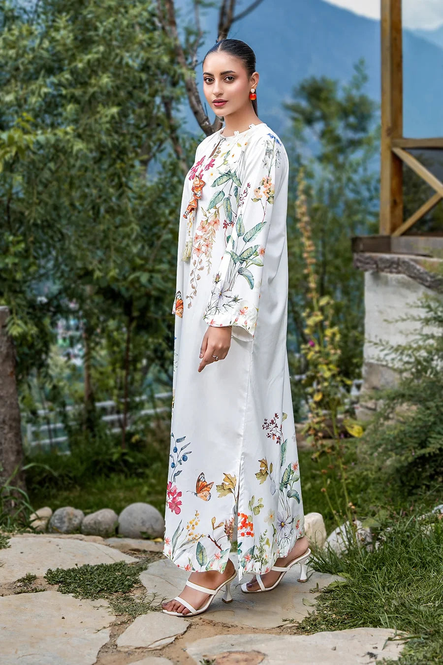 Dhaga Women Pret Printed 1 Piece Soft Crepe MILDRED SS25DSP289 - Summer Collection