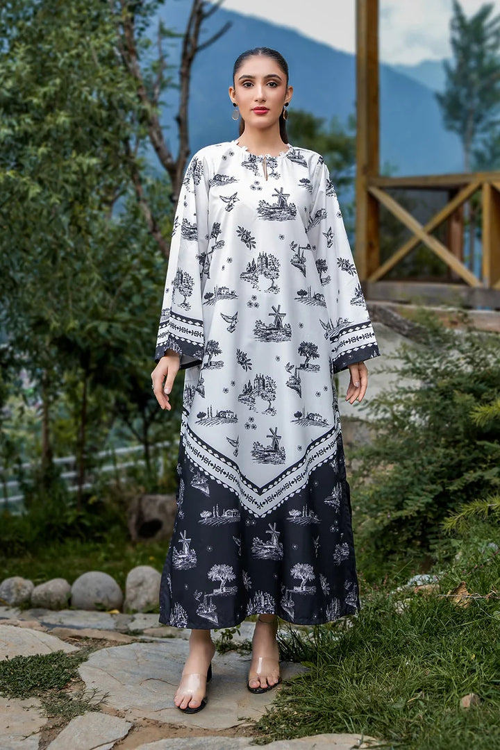 Dhaga Women Pret Printed 1 Piece Soft Crepe LOIS SS25DSP291 - Summer Collection