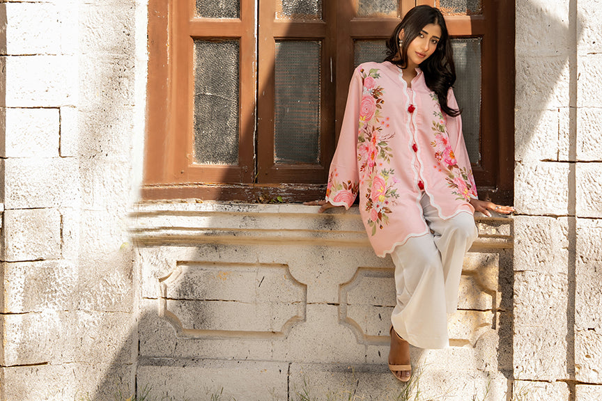 Dhaga Women Pret Printed Herringbone 2 Piece Suit Ophellia SS25DSP329 - Winter Collection