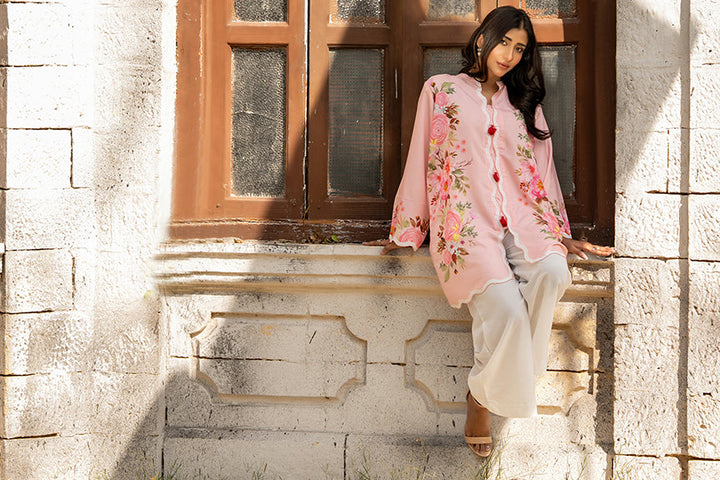 Dhaga Women Pret Printed Herringbone 2 Piece Suit Ophellia SS25DSP329 - Winter Collection