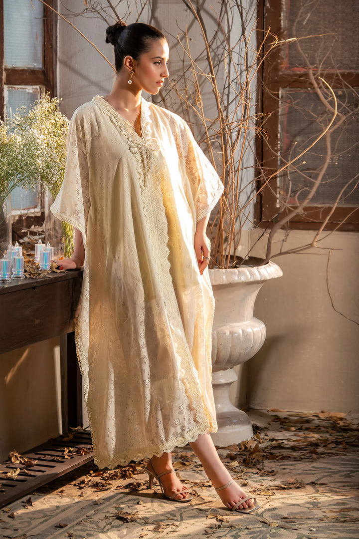 Dhaga Women Pret Embroidered 2 Piece lace net Elysian dawn SS25DSE136 - Summer Collection